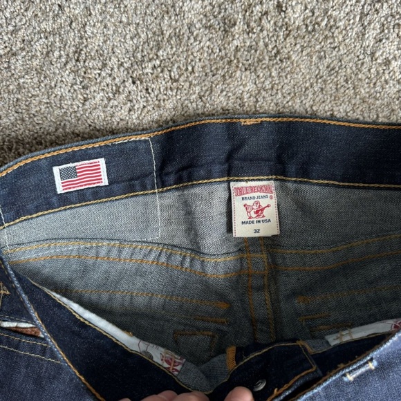 True Religion Men's Dark Blue Jeans - Picture 6 of 9